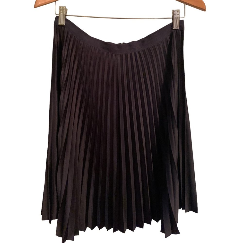 Scotch & Soda Maison Scotch Pleated Skirt Navy Satin
